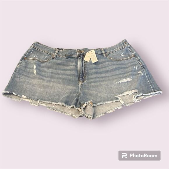 AERIE Daydream Denim Elastic Waist Short *NEW* - Picture 1 of 9